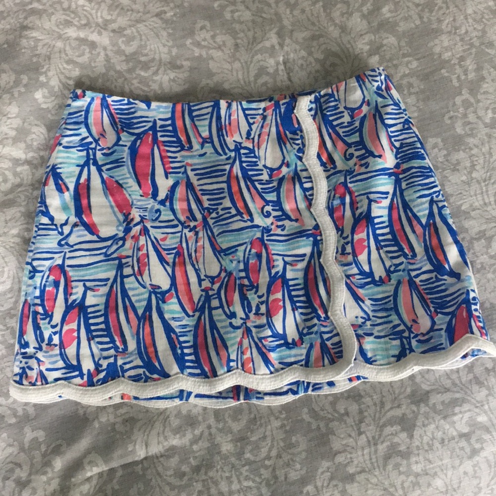 Lilly Pulitzer Red Right Return skort